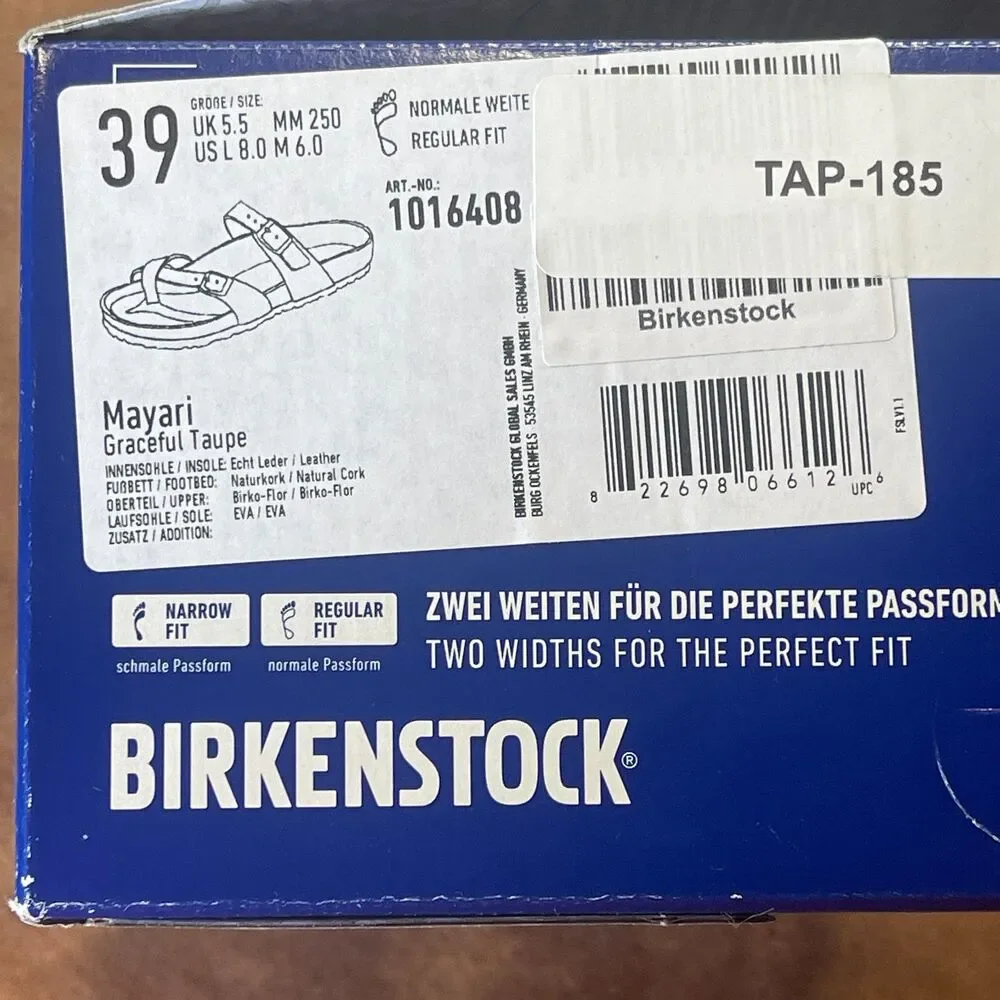 Birkenstock Metallic Graceful Taupe Two-Strap Sandals